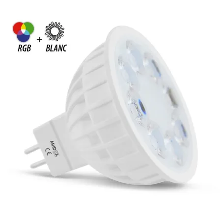 LED   4 W  GU 5.3 RGB+BLANC   25deg  BOI