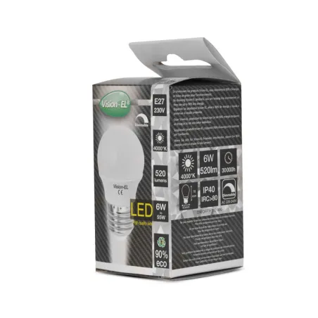 LED 6 W G45 BULB E27 4000 K BOITE DIMMABLE