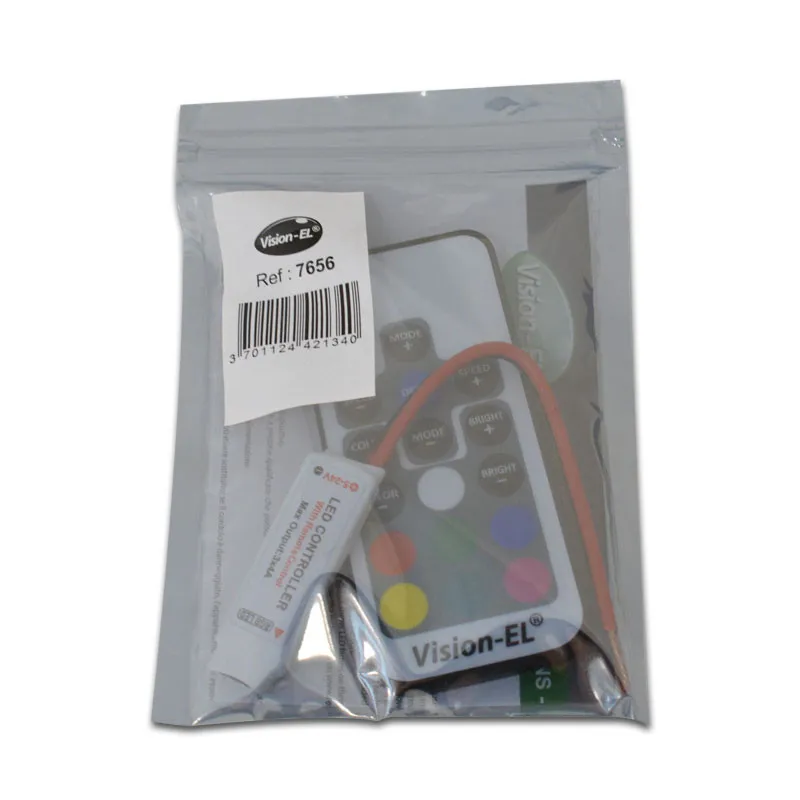 MINI CONTROLEUR BANDEAU LED RGB 12/24V DIM + TELECOMMANDE RF