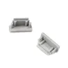 TERMINAISON PROFILE LED PLAT GRIS PACK DE 2