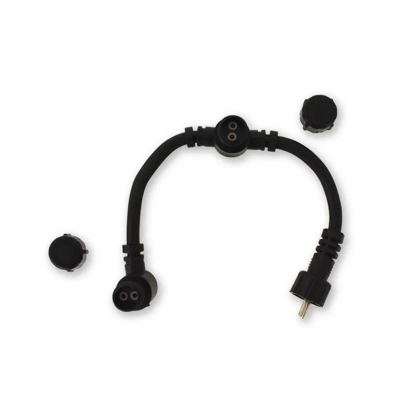 CONNECTEUR KIT SPOT TERRASSE T 1 MÂLE/2 FEMELLE 20 cm