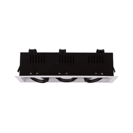SPOT CARDAN 230 V 3 X 10 W 24deg 4000 K  BLANC ORIENTABLE BOITE