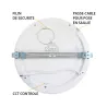 LED PLAFOND DIAM  295  24 W      CCT   BLANC PC DIAM ENCAST AJUST