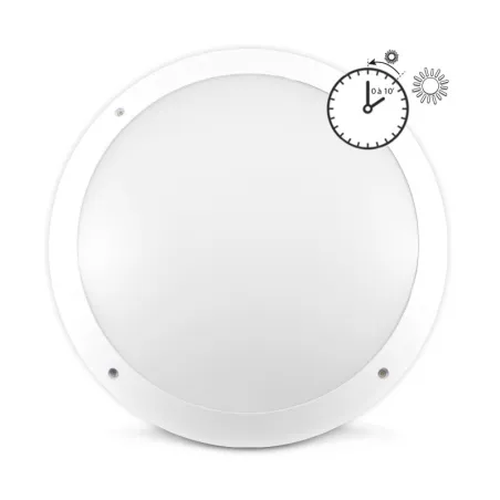 LED HUBLOT 18 W 230 V BLANC 4500 K + DETECT PREAV D'EXT IP65 CLASSE II