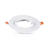 SUPPORT DE SPOT    ROND BLANC    ORIENTABLE 180 mm