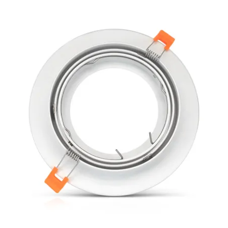 SUPPORT DE SPOT    ROND BLANC    ORIENTABLE 180 mm
