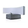 APPLIQUE MURALE CURVILIGNE LED 6 W 4000K GRIS ANTHRACITE IP54 + DETEC