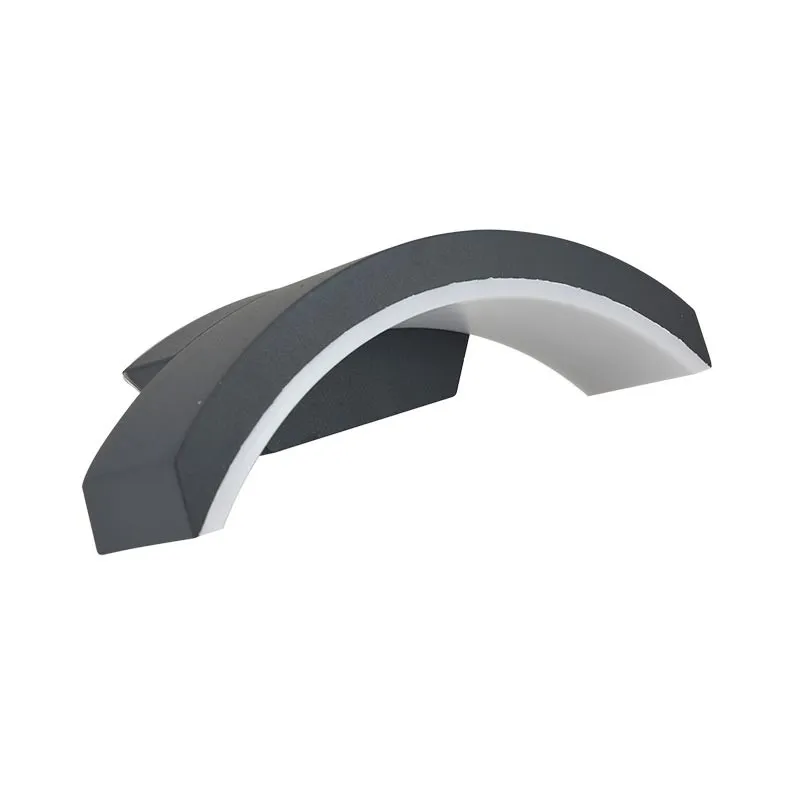 APPLIQUE MURALE CURVILIGNE LED 6 W 3000K GRIS ANTHRACITE IP54