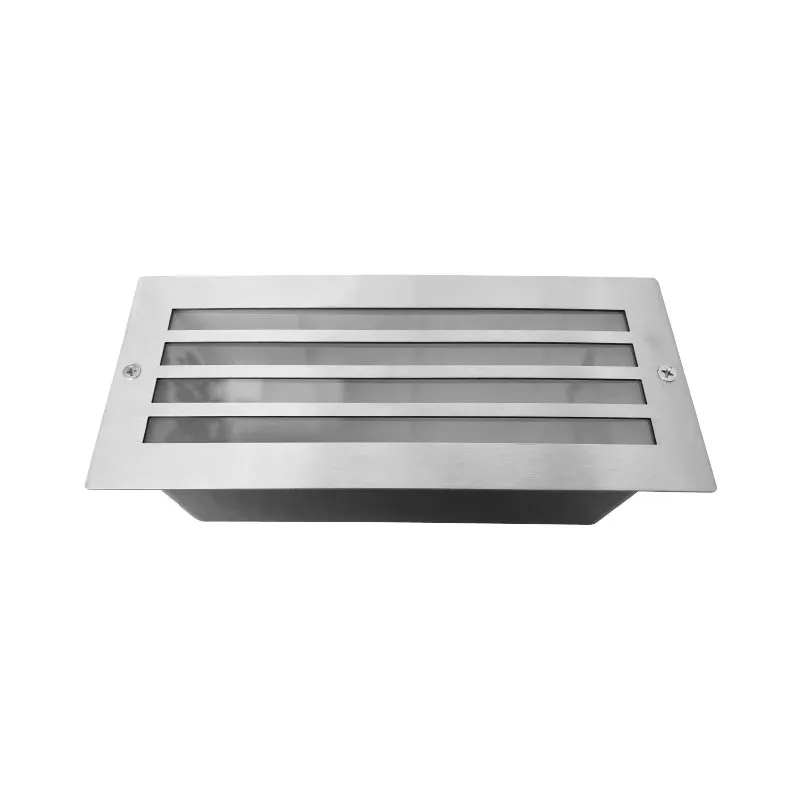 SPOT LED ENCASTRABLE E27 IP44 RECTANGLE GRILLE INOX 304