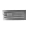 SPOT LED ENCASTRABLE E27 IP44 RECTANGLE GRILLE INOX 304
