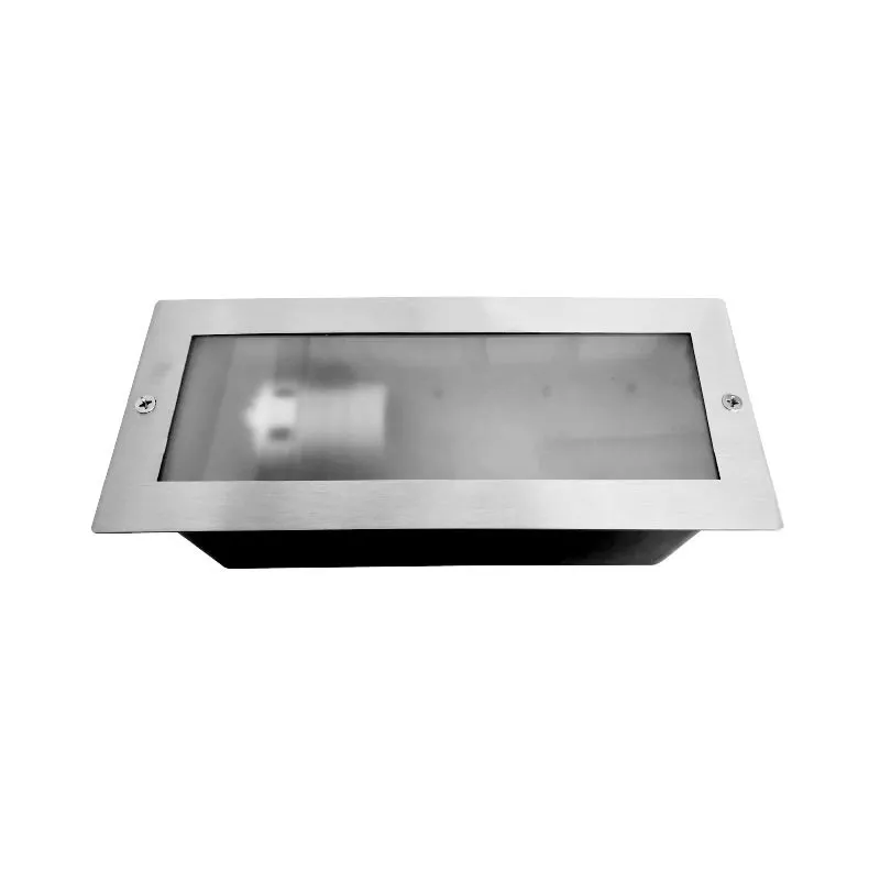 SPOT LED ENCASTRABLE E27 IP44 RECTANGLE INOX 304