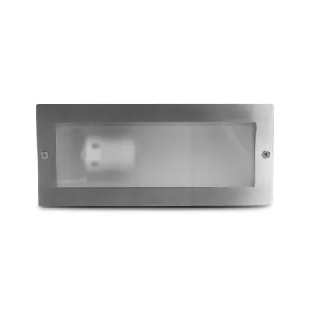 SPOT LED ENCASTRABLE E27 IP44 RECTANGLE INOX 304