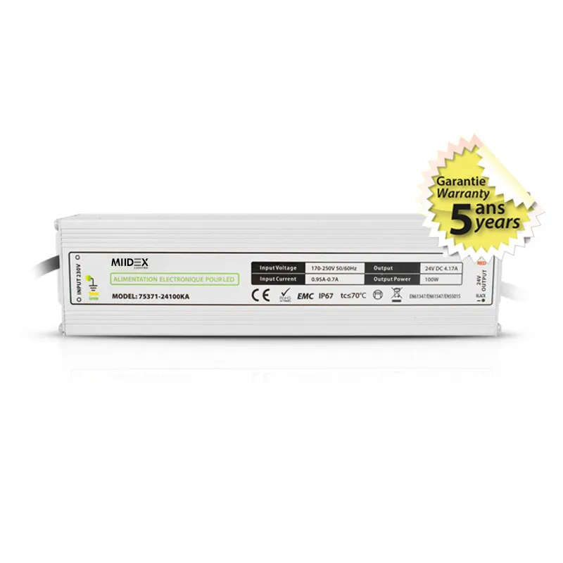 ALIM  LED 24 V DC B LUMINEUX 100 W IP67