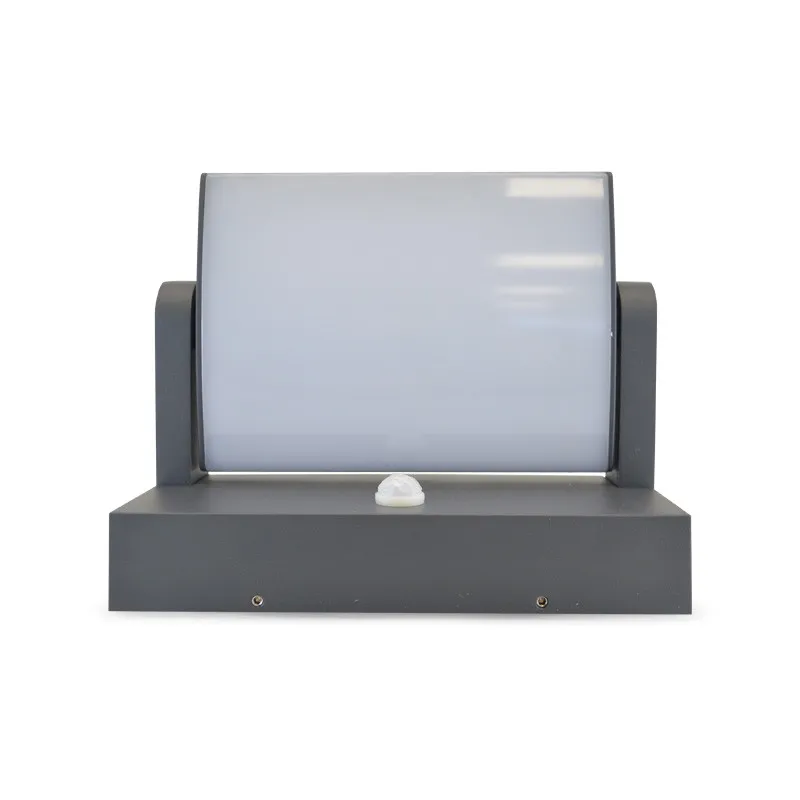 APPLIQUE MURAL LED 12 W ORIENTABLE 4000K GRIS ANTHRACITE IP54 + DETEC