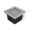 SPOT LED ENCASTRABLE SOL 12 W 230 V 3000 K IP67 CARRE INOX 316L