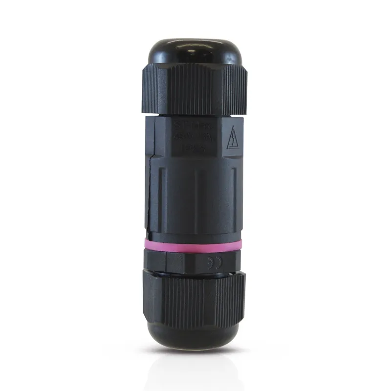 CONNECTEUR ETANCHE IP68 450 V NOIR 3 FILS