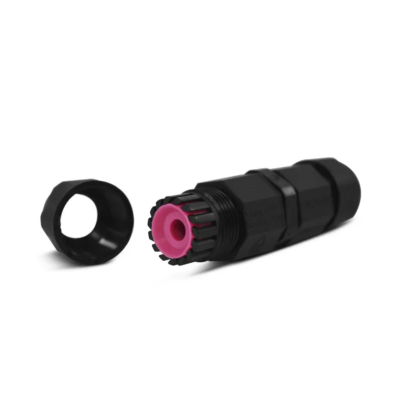 CONNECTEUR ETANCHE IP68 250 V NOIR 3 FILS AUTOMATIQUE MONOBLOC