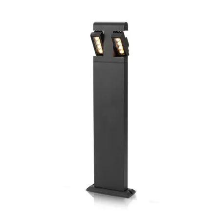 POTELET RECTANGULAIRE 67cm LED 8 W DIFF ORIENTABLE 4000K GRIS IP54