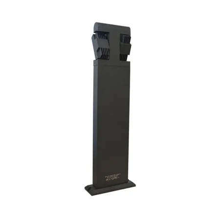 POTELET RECTANGULAIRE 67cm LED 8W ORIENTABLE 3000K GRIS IP54