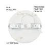 LED PLAFOND DIAM 170 12 W CCT PC BLANC DIAM ENCAST AJUSTABLE