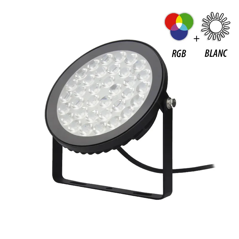 PROJECTEUR EXTERIEUR LED 230V 15W RGB + BLANC CCT
