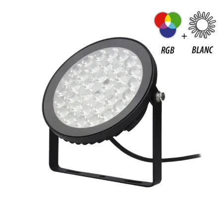 PROJECTEUR EXTERIEUR LED 230V 15W RGB + BLANC CCT