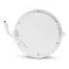 LED PLAFOND DIAM 170 12 W 4000 K ALU BLANC