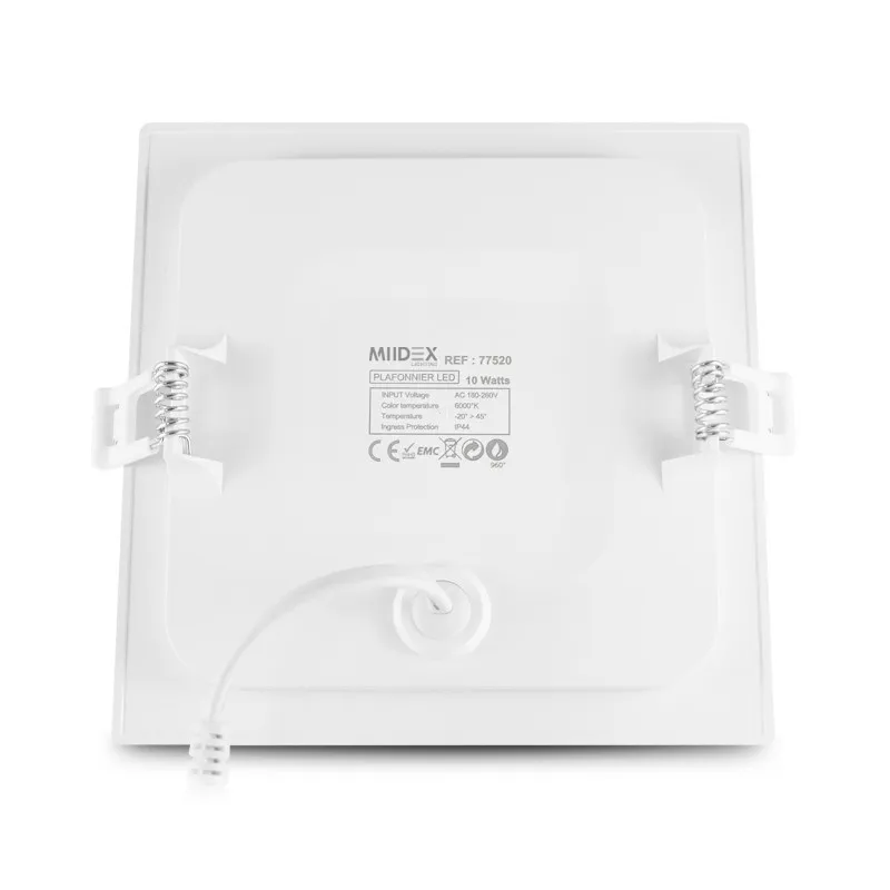 PLAFONNIER LED BLANC 147 X 147 10W 6000K