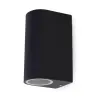 APPLIQUE MURAL LED 230 V 2 X GU10 IP44 ANTHRACITE CYLINDRIQUE