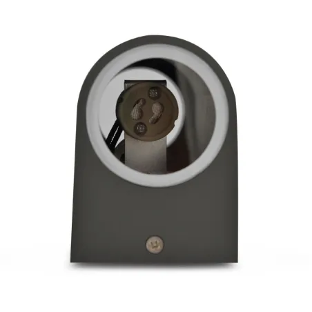 APPLIQUE MURAL LED 230 V 2 X GU10 IP44 ANTHRACITE CYLINDRIQUE
