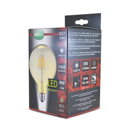 LED FIL COB GLOBE G95 E27 8 W 4000 K GOLDEN BOITE