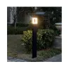 POTELET RECTANG    1 M 12 W DIFFUSEUR CARRE 4000K GRIS IP54