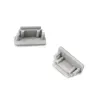 TERMINAISON PROFILE LED PLAT 14,4 MM GRIS PACK DE 2