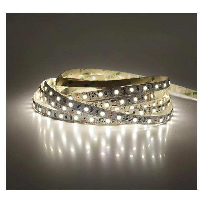 BANDE LED  BLANC 4000 K  5 M  60 LEDS ET 4.8 W / M IP20 12V