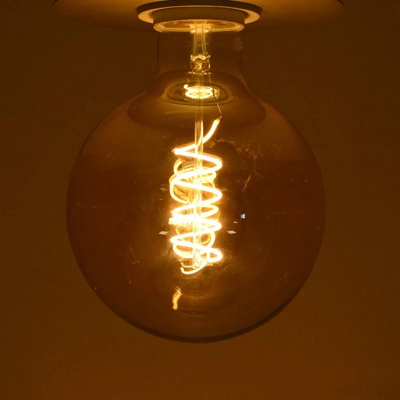 LED FIL COB GLOBE G125 E27 4 W 2700 K GOLDEN BOITE SPIRALE
