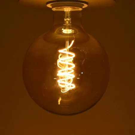 LED FIL COB GLOBE G125 E27 4 W 2700 K GOLDEN BOITE SPIRALE
