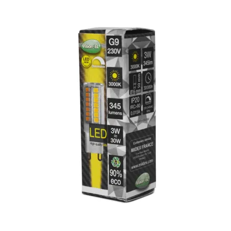 AMPOULE LED G9 3W 3000K DIMMABLE