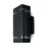 APPLIQUE MURAL LED 230V 2X GU10 IP54 ANTHRACITE RECTANGLE