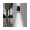 APPLIQUE MURAL LED 230V 2X GU10 IP54 ANTHRACITE RECTANGLE