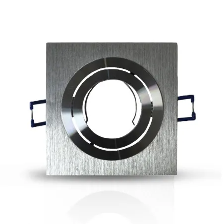 SUPPORT DE SPOT  CARRE ALUMINIUM ORIENTABLE 92x92 mm