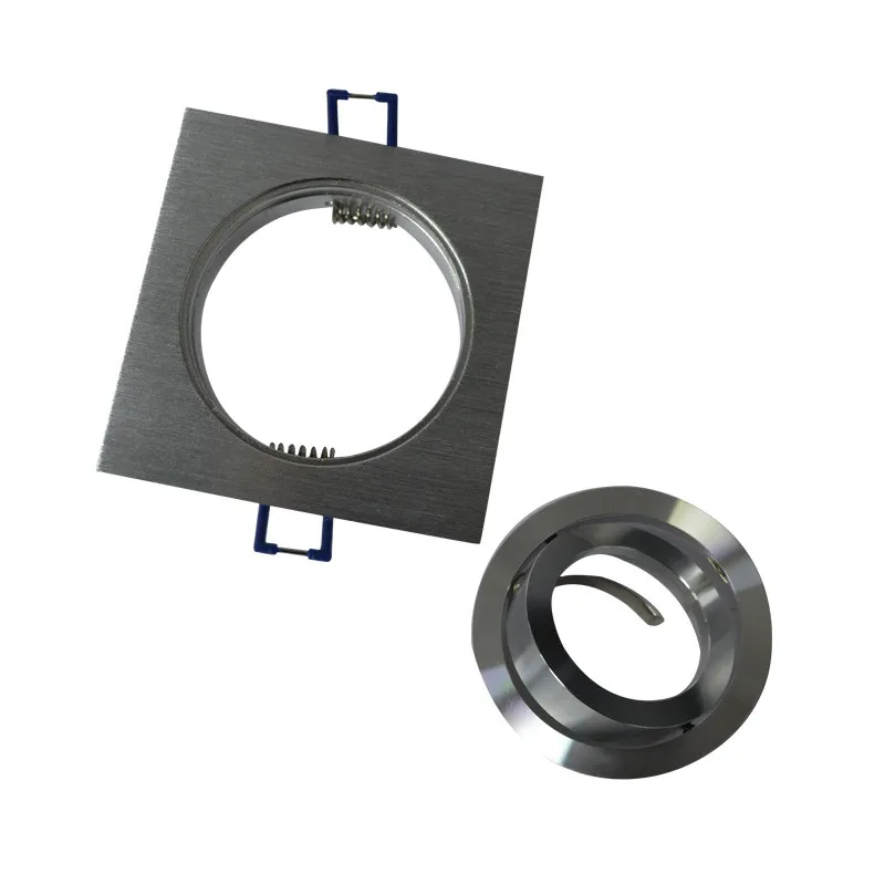 SUPPORT DE SPOT  CARRE ALUMINIUM ORIENTABLE 92x92 mm