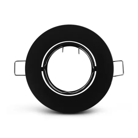 SUPPORT DE SPOT    ROND NOIR         ORIENTABLE 92 mm