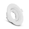 SUPPORT DE SPOT ROND BLANC ROTATIF BASSE LUMINANCE 80mm PC