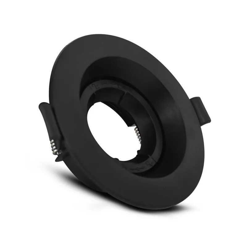 SUPPORT DE SPOT ROND   NOIR ROTATIF BASSE LUMINANCE 80mm PC