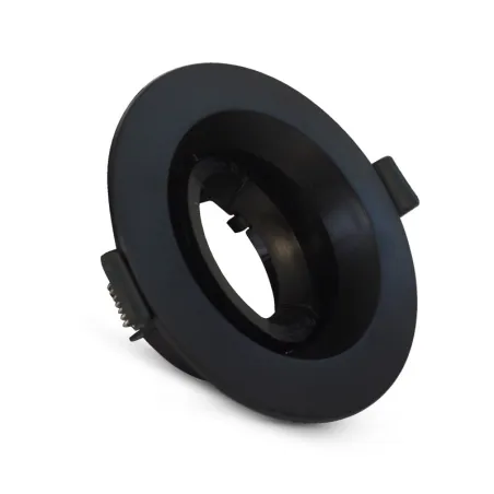 SUPPORT DE SPOT ROND   NOIR ROTATIF BASSE LUMINANCE 80mm PC