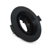 SUPPORT DE SPOT ROND   NOIR ROTATIF BASSE LUMINANCE 80mm PC