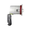 SUPPORT DE SPOT BBC  ROND BLANC  orientable  + douille automatique