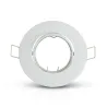 SUPPORT DE SPOT    ROND BLANC      ORIENTABLE 93 mm