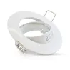 SUPPORT DE SPOT    ROND BLANC      ORIENTABLE 93 mm