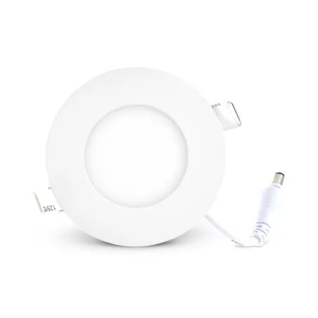 LED PLAFOND   DIAM 85  3 W    4000 K ALU BLANC